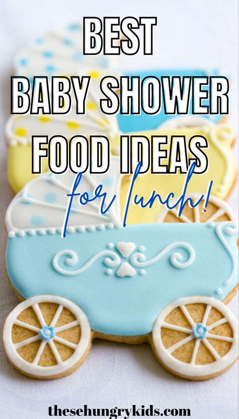 Baby Shower Luncheon Menu Ideas, Baby Shower Menu Lunch, Shower Lunch Menu Ideas, Menu For Baby Shower, Baby Shower Lunch Menu Ideas, Best Baby Shower Food, Baby Shower Menu Ideas, Baby Shower Food Lunch, Food Ideas For Lunch