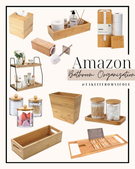 Big Bathroom Ideas Decor, Boho Bathroom Counter Organization, Bamboo Decor Bathroom, Bathroom Ideas Bamboo, White And Bamboo Bathroom, Black White And Bamboo Bathroom, Green Bamboo Bathroom, Bathroom Decor Bamboo, Green And Bamboo Bathroom