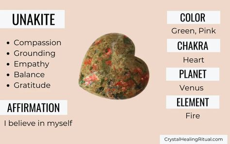 Ukanite Crystal Meaning, Ukanite Stone Meaning, Unakite Crystal Meaning, Unakite Properties, Unakite Meaning, Crystal Affirmations, Unakite Crystal, Crystal Girl, Hoodoo Conjure