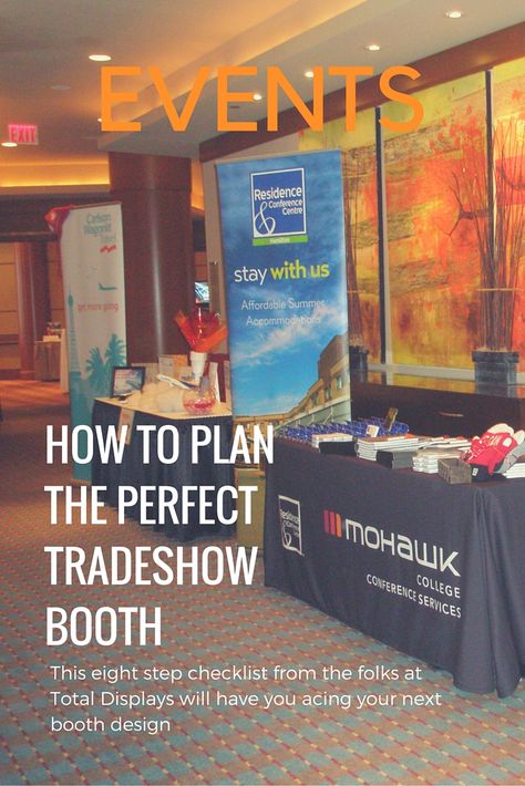 Here is an invaluable event planning checklist. A 8-step roadmap to planning the perfect tradeshow booth. Trade Show Booth Ideas, Show Booth Ideas, Becoming An Event Planner, Event Planning Career, Event Planning Template, Event Planning Checklist, Booth Decor, Corporate Event Planning, Trade Show Booth