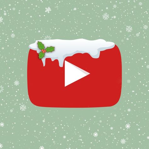 Youtube Christmas Icon, Christmas Youtube Icon, Christmas Apps Icons, Christmas Ios Icons, Winter Icons Aesthetic, Christmas Iphone App Icons, Christmas Icons Aesthetic, Christmas Icons For Apps, Christmas Phone App Icons