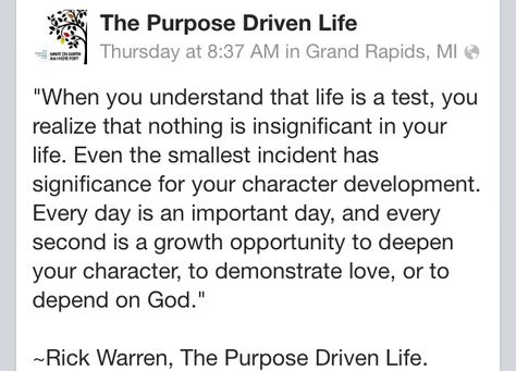 Rick Warren Quotes Purpose, Purpose Driven Life Quotes, Purpose Driven Life Book, The Purpose Driven Life, Rick Warren Quotes, Pastor Rick Warren, Deep Conversation Starters, The Great Commission, Great Commission