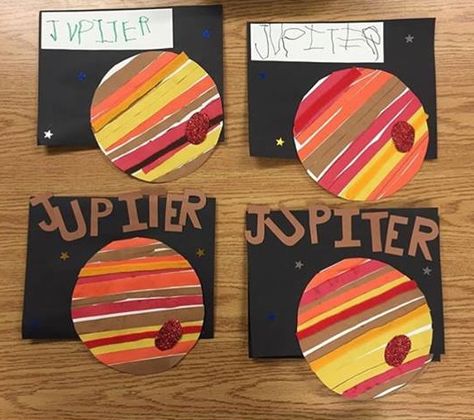 Jupiter Activities For Preschool, Jupiter Craft Preschool, Jupiter Activities For Kids, Planets Crafts Preschool, Jupiter Planet Project For Kids, Planets Arts And Crafts For Kids, Planets Activities Preschool, Jupiter Craft, Planet Crafts Preschool