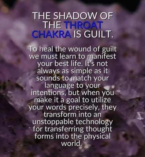 The Shadow of The Throat Charka IS: GUILT…. Exercise your throat chakra Sing, OM, speak up. For Charka Alignment reach out and book a distance or online healing🦋 #throatcharka #throatchakra #throatcharkahealing #throatcharkabalancing Throat Chakra Shadow Work, Clearing Throat Chakra, Unblock Throat Chakra, Throat Chakra Affirmation, The Throat Chakra, Throat Chakra, The Shadow, Chakra, Life Is Good