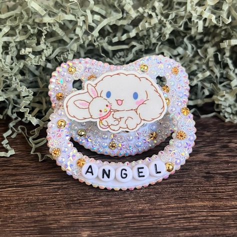 Adult deco pacifier cinnamoroll, custom not for sale Cinnamoroll Pacifier, Hello Kitty Pacifier, Adult Pacifier Deco Pink, Decorated Pacifiers, Adult Pacifier Deco, Deco Pacifier, Pacifier Design, Bling Pacifier, Adult Pacifier