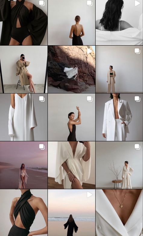 Insta Grid Ideas Fashion, Instagram Grid Design, Selling Clothes Online, Best Instagram Feeds, Instagram Branding Design, Instagram Feed Layout, Creative Fashion Photography, Clean Fashion, Feed Insta