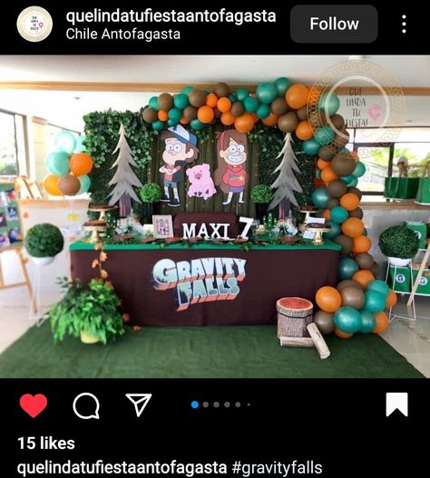 Gravity Falls Party Ideas, Halloween Gravity Falls, Gravity Falls Birthday Party Ideas, Gravity Falls Cake, Gravity Falls Birthday, Gravity Falls Party, Brainstorming Board, Jay Birthday, End Of School Party