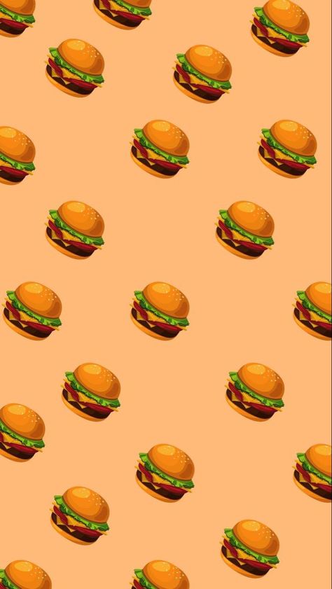 Burger Cartoon Art, Burger Aesthetic Wallpaper, Burger Background, Burger Wallpaper, Iphone Wallpaper Food, Burger Cartoon, Food Wallpapers, Food Cartoon, Burger Restaurant