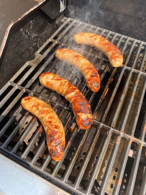 Sausage On The Grill, Grilled Italian Sausage, Cookout Dishes, Buffalo Sauce Recipe, Homemade Buffalo Sauce, Grilled Food, Foil Packet Meals, Dipping Sauces Recipes, Grilled Sausage