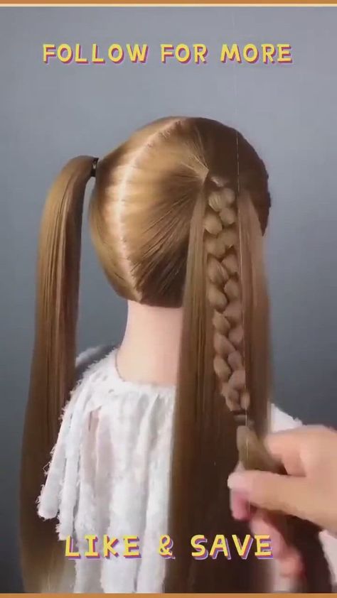 Cute Medium Length Haircuts, Medium Length Haircuts, Girl Hair Dos, Beautiful Braided Hair, Wacky Hair Days, Crazy Hair Day, Wacky Hair, Hair Braid Videos