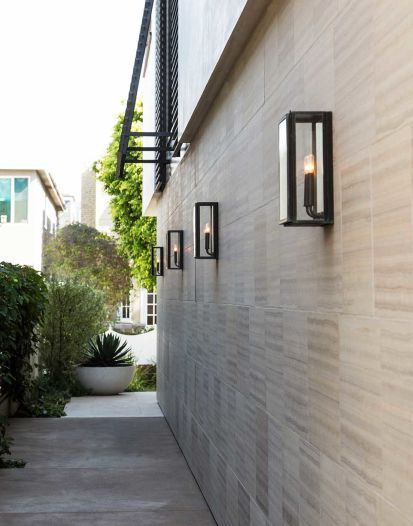 Exterior Portfolio | Urban Electric Co. Brick Wall Decor, Driveway Lighting, Modern Outdoor Wall Lighting, Urban Electric, Exterior Lights, Home Lighting Design, Outdoor Entryway, Modern Outdoor Lighting, Entryway Lighting