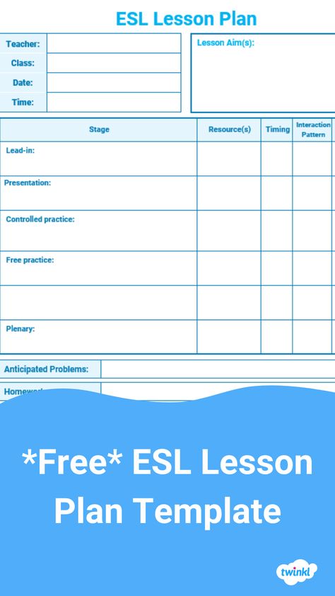 Free lesson plan template for ESL, EFL, TEFL classes and teachers. Esl Lesson Plan Template, Editable Lesson Plan Template, Writing Lesson Plans, Simple Past Tense, Lesson Plan Template, Daily Lesson Plan, Teaching Plan, Esl Lesson Plans, Language Worksheets