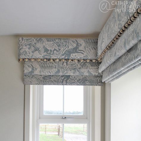 Wallpaper In Bay Window, Square Bay Blinds, Bay Window Curtains And Blinds, Blinds In Bedroom Window, Roman Blinds In A Bay Window, Roman Blind Bay Window, Roman Blinds Living Room Bay Window, Bay Window Dressing Ideas, Bay Window Blind Ideas