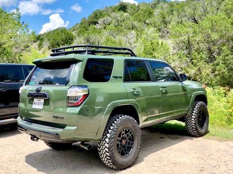 @trdhulk on Instagram: “#taillighttuesday   🟩2️⃣0️⃣2️⃣0️⃣Army Green TRD Pro. 🟩@yokohamatire 285/75r17 34” MT’s 🟩@burtmanindustries 2.5/2” Lift. 🟩@adamspolishes…” 4runner Mods, 4runner Trd Pro, Toyota 4runner Trd, Toyota 4runner Sr5, Trd Pro, 4 Runner, Toyota 4, Toyota Trucks, Car Colors