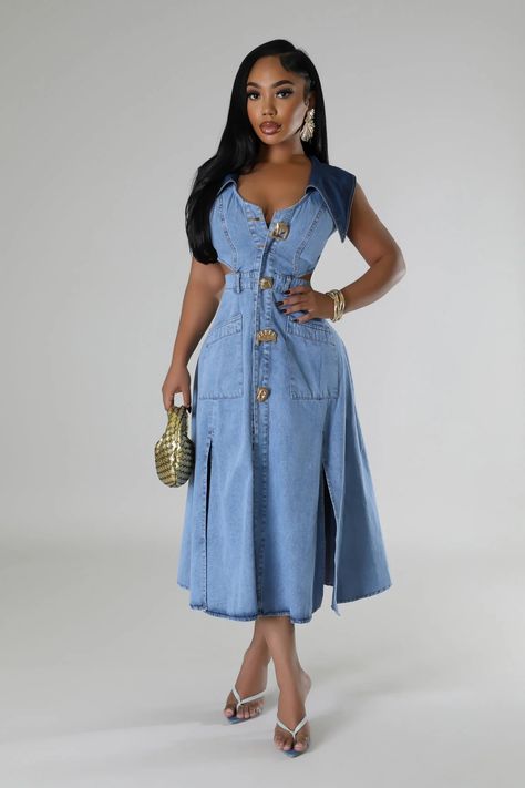 Plus Size Denim Dress, Long Skirt Jeans, Sleeveless Denim Dress, Casual Beach Wear, Cold Hearted, Dress Collar, Plus Size Denim, Skirt Leggings, Stretch Dress