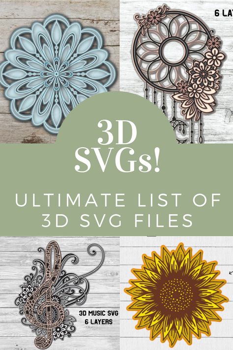 Layered Images, Cricut Help, Cricut Supplies, Cricut Explore Projects, Projets Cricut, Crafts Videos, 3d Svg, Cricut Projects Beginner, 3d Paper Crafts