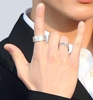 Jungkook Rings, Jimin's Hands, Rings Hand, Heart Ring, Silver Rings, Silver