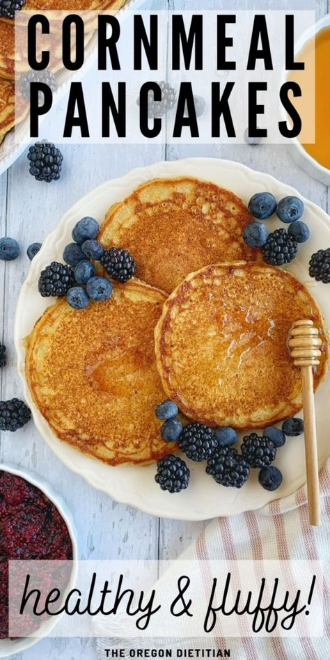 Pancakes Without Buttermilk, Polenta Pancakes, Breakfast For Toddlers, Cornbread Pancakes, The Best Cornbread, Best Cornbread, Cornmeal Pancakes, Healthy Breakfast On The Go, Perfect Healthy Breakfast