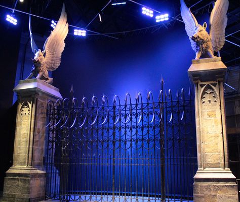 Hogwarts gate Harry Potter Activities, Hogwarts Party, Party Harry Potter, Witch School, Hp Aesthetic, Harry Potter Studios, Diy Props, School Of Witchcraft, Harry Potter Crafts