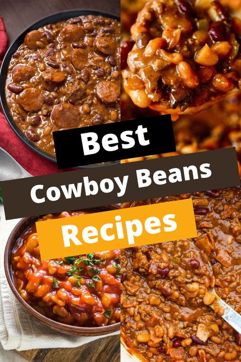 TOP 15 COWBOY BEAN RECIPES FOR FLAVOR Best Cowboy Beans, Slop Recipe, Cowboy Beans Recipe, Best Baklava Recipe, Cowboy Baked Beans, Cowboy Food, Saltimbocca Recipe, Best Baked Beans, Boiled Egg Recipes