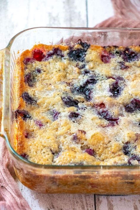 Blueberry Raspberry Cobbler, Blueberry Raspberry Recipes, Triple Berry Cobbler, Mixed Berry Dessert, Raspberry Cobbler, Mixed Berry Cobbler, Berry Cobbler Recipes, Blueberries And Raspberries, Strawberry Cobbler