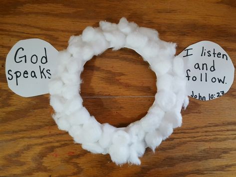 Sheep Bible Craft, Sunday School Crafts New Years, Children’s Church New Years Craft, Obey God Craft Preschool, Children’s Church Activity, Easy Bible Crafts For Kids, Sunday School Activities For Toddlers, Lost Sheep Crafts For Kids, Christian Crafts Preschool