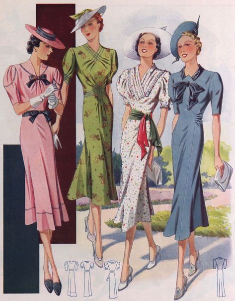 1938 1930s Austrian Fashion, 1938 Fashion Women, 1930s Fashion Plates, 1921 Fashion, 1938 Fashion, Floor Piano, 30’s Fashion, 1930s Fashion Women, 30s Dresses