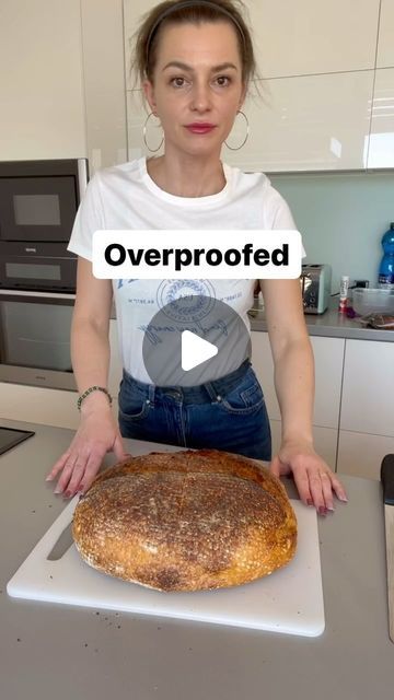 143K views · 1.4K likes | Katarina Sonlajtnerova on Instagram: "OVERPROOFED CRUMB

What are the signs of oveproofed crumb:
- the dough has tearings on the surface
- very weak or no oven spring
- too many bubbles in the crumb
- therefore the loaf is very very soft
- and of course the taste is more sour

Whould you add some other signs of overproofed dough?

#sourdough #sourdoughbread #bread #overproofed #overproofedbread #breadlessons #breadlesson #bakinglessons #breadtutorial #catherinethehomebaker #prekysnuty #prekvaseny #kvasok #kvaskovanie" Overproofed Sourdough, Sourdough Add Ins, Sourdough Bread, The Signs, The Taste, Of Course, Dough, Oven, Bubbles