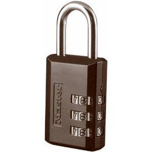 Amazon.com: Master Lock 647D Set-Your-Own Combination Luggage Lock, 1-3/16-Inch (Assorted finish - brass or satin nickel): Home Improvement Locker Locks, Luggage Locks, Combination Locks, Computer Bags, Solid Metal, Sport Bag, The 3, Travel Accessories, Thing 1