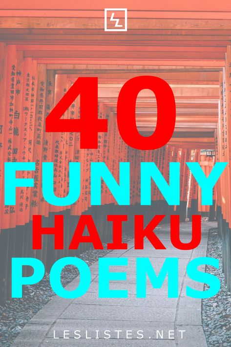 A Haiku is a traditional style of Japanese poetry. While there structure is strict, they can be very funny. Check out the top 40 funny Haiku poems. #haiku #jokes Haiku Bulletin Board, Silly Poems Hilarious, Haiku Poems Deep, Haiku Funny, Haiku Poems Examples, Haiku Examples, Nature Haiku, Japan Study, Gifted Classroom