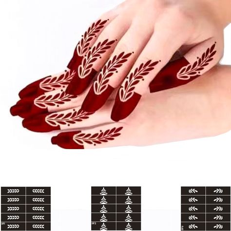 India Henna Paste Body Color Painting Hand Back Finger Tattoo Sticker Mesh Hollow Template Henna Painting Tattoo https://m.alibaba.com/product/1600790137481/India-Henna-Paste-Body-Color-Painting.html?__sceneInfo={"cacheTime":"1800000","type":"appDetailShare"} Henna Prints, Henna Painting, Henna Tattoo Stencils, Henna Stencils, Finger Henna, Henna Paste, Stencils Printables, Hand Stencil, Finger Tattoo