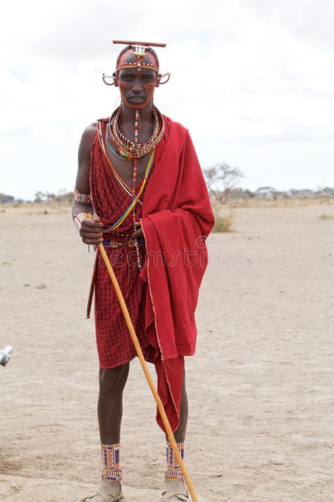 Masai man. With traditional dress and jewellery. The Masai are a Nilotic ethnic , #Ad, #jewellery, #Nilotic, #ethnic, #dress, #Masai #ad Traditional Dresses African, Man Editorial, Masai Tribe, Tribes Man, African American Artwork, Africa People, Colors Dress, Dress Traditional, Mens Editorial