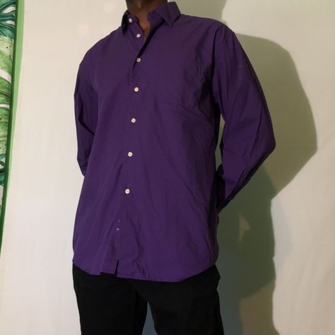 Verse Collegioni Purple Dress Shirt Mens Purple Outfit, Purple Mens Dress Shirt, Formal Dresses For Men, Purple Dress Shirt, Palette Design, Semi Formal Dress, Purple Outfits, Color Palette Design, Purple Shirt