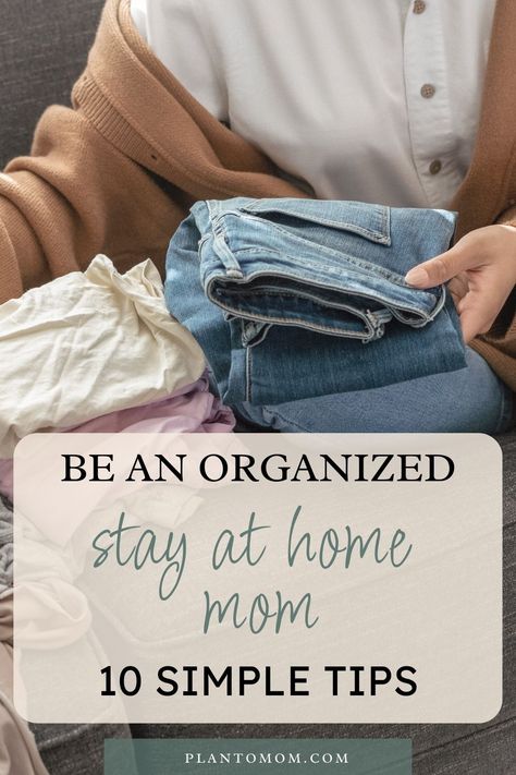 If you’re feeling overwhelmed as a stay-at-home parent trying to juggle the many hats of parenting, work, and home organization, look no further! Here are ten tips to help you stay organized so you can take better control of your time and energy. From decluttering and setting routines to optimizing your space and exploring creative solutions, click through to the post to read more about how to become an organized stay at home mom. Staying Organized At Home, Setting Routines, Mom Organization, Household Cleaning Schedule, Organized House, Easy Home Organization, Minimalist Organization, Mom Routine, Mom Planner