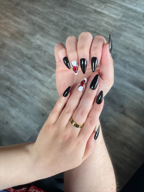 Hellfire Club Acrylic Nail designs Hellfire Club Nails, Club Nails, Hex Girls, Hellfire Club, Girls Nails, Acrylic Nail Designs, Hair And Nails, Stranger Things, Acrylic Nails