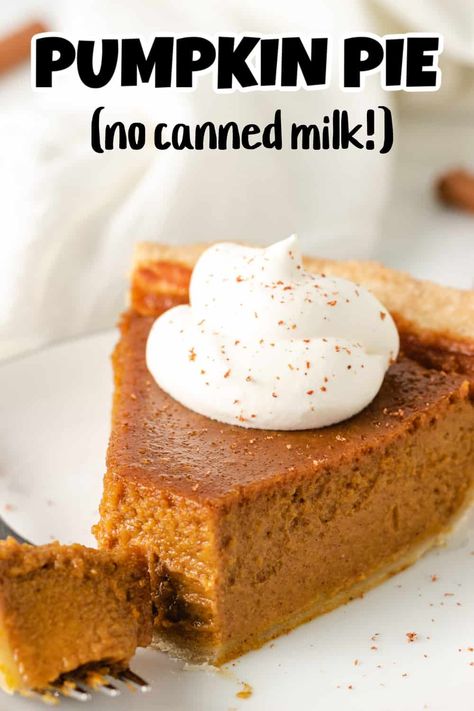 Pumpkin Pie without evaporated milk is a delicious twist on a classic fall dessert. This creamy and flavorful variation, made with rich heavy cream in place of canned milk, takes your traditional pie to a new level. Perfect for autumn, it's the best pumpkin pie you'll ever taste! Pumpkin Pie Recipe Without Canned Milk | Easiest Pumpkin Pie Recipe | Pumpkin Pie Recipe Without Condensed Milk | Pumpkin Pie Recipe with Heavy Cream | Best Pumpkin Pie | Condensed Milk Pumpkin Pie Recipe, Pumpkin Pie Recipe Using Condensed Milk, Pumpkin Pie Made With Heavy Cream, Pumpkin Pie Recipe Heavy Cream, Pumpkin Pie Made With Condensed Milk, Pumpkin Pie Heavy Cream, Can Pumpkin Pie Recipes, Pumpkin Pie With Heavy Cream, Canned Pumpkin Pie Recipe