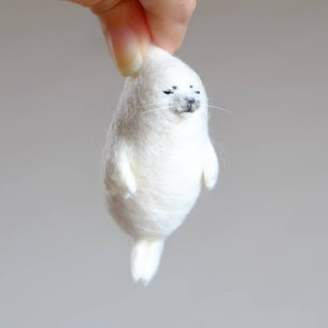 Cute Seals, Needle Felt, 귀여운 동물, Seals, Needle Felting, Cute Stuff, Stuffed Animal, Stuffed Animals, Cute Things