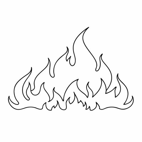 Continuous line drawing fire vector illustration 6 | Premium AI-generated vector Fire Line Drawing, Drawing Fire, Fire Vector, Continuous Line Drawing, Continuous Line, Line Drawing, Graphic Resources, Vector Illustration, Drawings