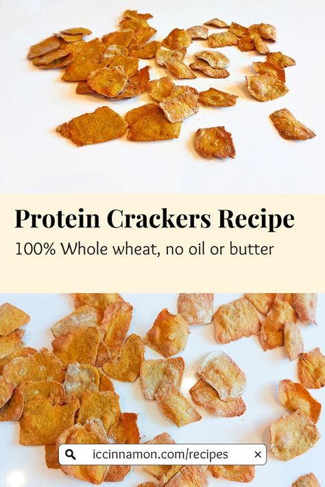 This crunchy oil and butter free protein crackers recipe uses unflavoured pea protein powder! 😃 Video included 😍 Savory Protein Powder Recipes, Pea Protein Powder Recipes, Whole Wheat Crackers Recipe, Wheat Crackers Recipe, Protein Crackers, Chickpeas Snack, Whole Wheat Crackers, Chickpea Snacks, Crackers Recipe