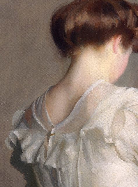 papillon-de-mai: “ William McGregor Paxton — Tea Leaves. detail. 1909 ” Lucy Honeychurch, Dramatic Lighting, Oil Painting Portrait, History Teachers, Edwardian Era, Portraits From Photos, Tea Leaves, Art Moderne, Art Techniques