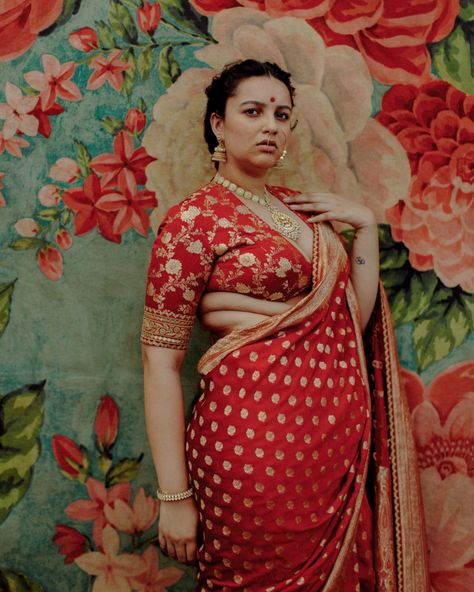 DesiFashion | Sabyasachi - photographed by Farhan Hussain Sabyasachi Collection, Court Marriage, Sabyasachi Bridal, Sabyasachi Sarees, Marriage Ideas, Sabyasachi Bride, Banaras Sarees, Top Wedding Trends, Plus Size Brides