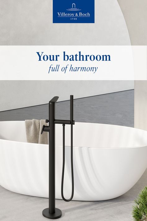 Transform your bathroom into a daily source of energy with our stunning Antao tap, inspired by nature. Explore the perfect harmony between all the components of our collection and create a holistic design that brings a sense of balance to your bathroom. // armaturen taps fittings bathroom interior design waschbecken sink bathtub renovation remodel ideas bath washbasin inspiration dusche trends modern simple minimalistic luxury exclusive Villeroy&Boch Minimalistic Luxury, Holistic Design, In Touch With Nature, Bathroom Taps, Bathroom Collections, Organic Design, Energy Sources, Inspired By Nature, Villeroy & Boch