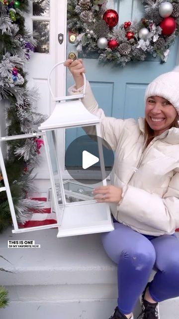 Shannon Doherty on Instagram: "OUTDOOR HOLIDAY DECOR HACK!! 🎄SAVE THIS!! How cute do these look outside? You can switch up the ornament colors and add different fairy lights! COMMENT - Link - I will send you links for these lanterns ans onrnaments to set yours up outside this year!! These lanterns sold out early last year!! FOLLOW ME @athomewith.shannon for all my favorite tips and tricks as a Mom of 4!! #momhacks #momhack #decorhacks #decorhack #christmasdecor #christmas #christmasdecorations #momsofinstagram" Christmas Lantern Outdoor, Diy Outdoor Christmas Candles, Decorating Lanterns For Christmas, Christmas Lanterns Ideas, Christmas Hacks Tips And Tricks, Winter Lantern Ideas, Xmas Lanterns Ideas, Lanterns Christmas Decor, Christmas Lanterns Decorated Diy