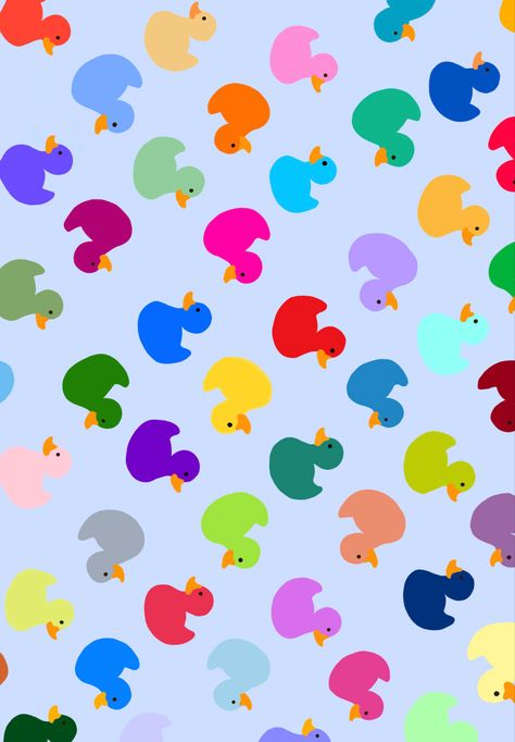 Rubber Duck Wallpaper, Duck Background, Duck Ideas, Duck Wallpaper, Cabin Bathroom, Conversational Prints, Rubber Duckies, Swimming Cap, Rubber Ducks