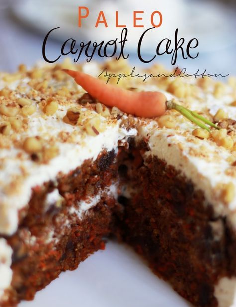 Paleo Carrot Cake Recipe Paleo Cake Recipes, Paleo Carrot Cake, Paleo Cake, Carrot Cakes, Paleo Baking, Paleo Sweets, Paleo Treats, Carrot Cake Recipe, Recipes Dessert