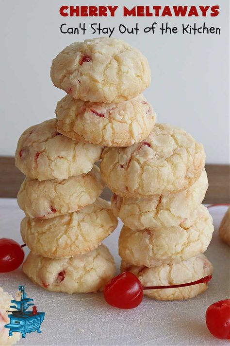 Candied Cherry Christmas Cookies, Cherry Garcia Cookies, Cherry Blossom Cookies Recipe, Candied Cherries Recipe, Cherry Almond Cookies, Candied Fruit Recipes, Cherry Cookies Recipes, Candied Cherries, Candied Pineapple