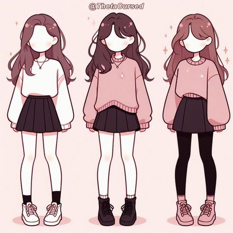 Anime Clothes Drawing, Cute Sunday Outfits For Church Winter, Winter Outfits Anime, Outfits For Church Winter, Party Dress Codes, Hen Party Dress, Clothing Design Sketches, Drawing Anime Clothes, Cold Outfits