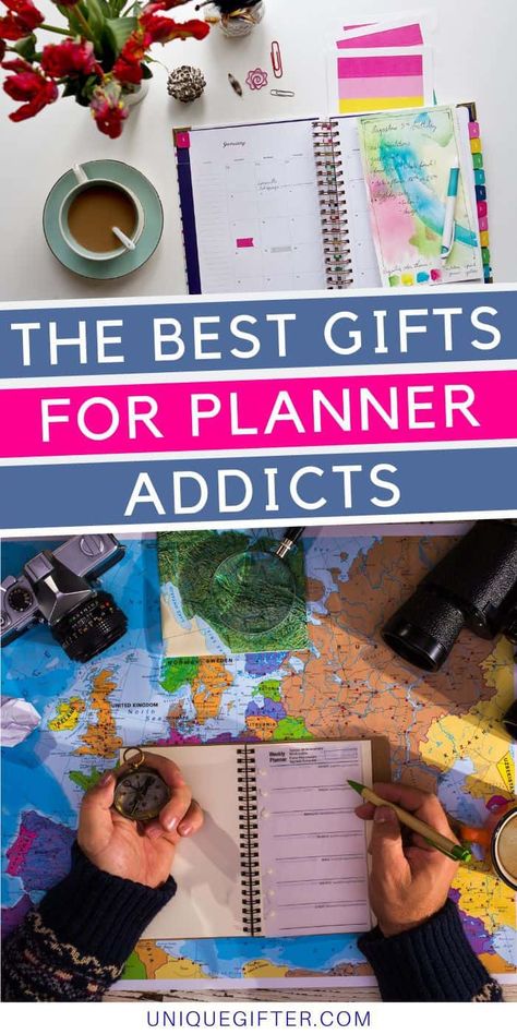 Gifts for Planner Addicts | Organizer Gifts | Party Planner Gifts | Trip Planner Gifts | Planner Lover Gifts | Journaling Gifts | #journal #bulletjournal #planner #giftidea Journaling Gifts, Superhero Gifts, Budget Gift, Planner Gift, Organization Gifts, Trip Planner, Gift Suggestions, Awesome Gifts, 20 Gifts