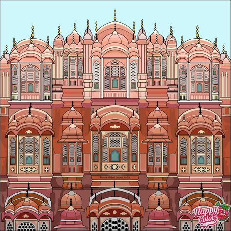 Jaipur, India Hawa Mahal Jaipur, Hawa Mahal, Insta Highlights, India Colors, Architectural Styles, Crystal Jewelry Sets, Indian Architecture, The Hindu, Color By Numbers