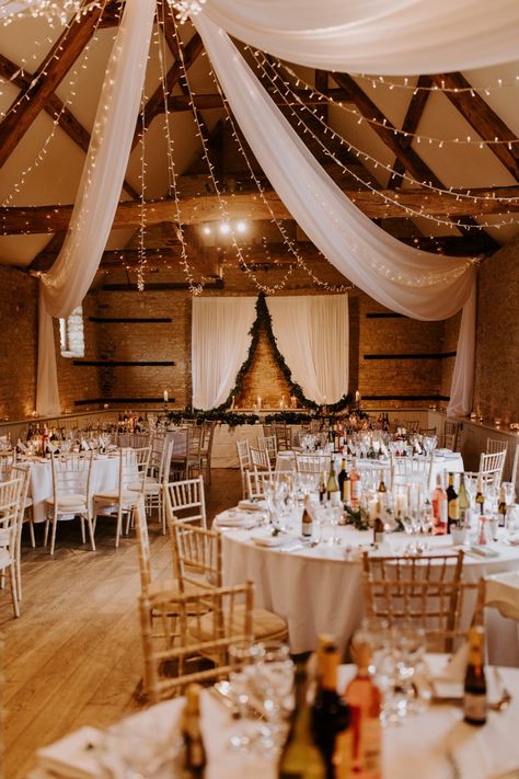 Bath Wedding, Draping Wedding, Fairy Lights Wedding, Wedding Ceiling, Barn Wedding Reception, Barn Wedding Decorations, Whimsical Wonderland Weddings, Indoor Wedding, Wedding Deco